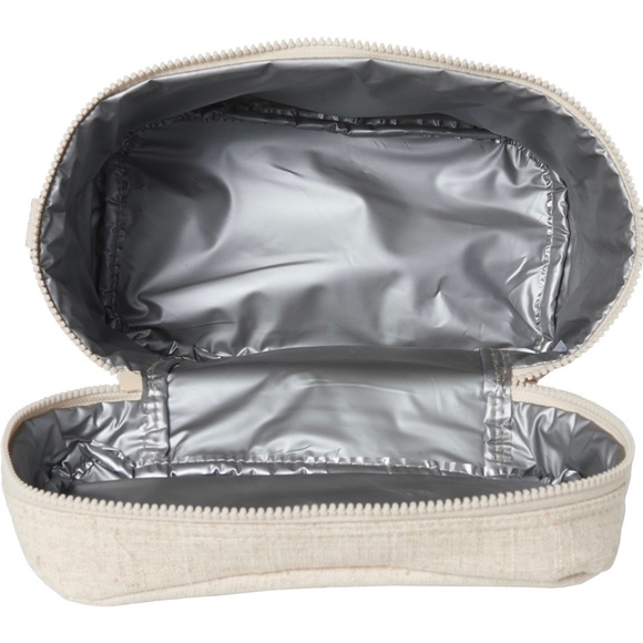 Rae Dunn Beige EAT lunch tote bag - Picture 4 of 7